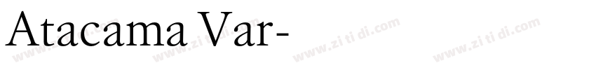 Atacama Var字体转换